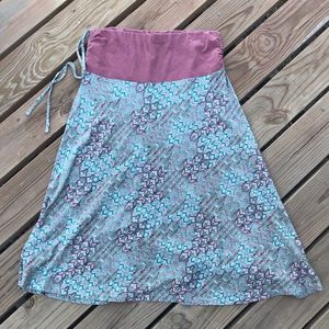 Patagonia XL Drawstring Stretch Midi Skirt